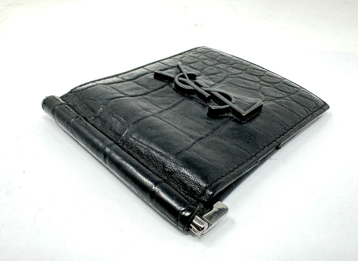 Yves Saint Laurent Money Clip Bill Clip Wallet Purse Yves Saint Laurent Money Clip Bill Clip Wallet Purse