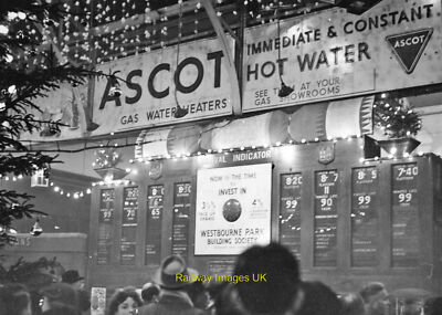 Eisenbahn Foto - Paddington Station Ankunftstafel Weihnachten 1956 um 1956