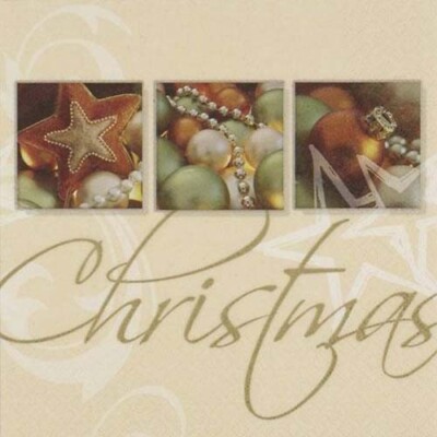20 Servietten - ti-flair - Star with Pearls - Weihnachten - Stern - Perlen