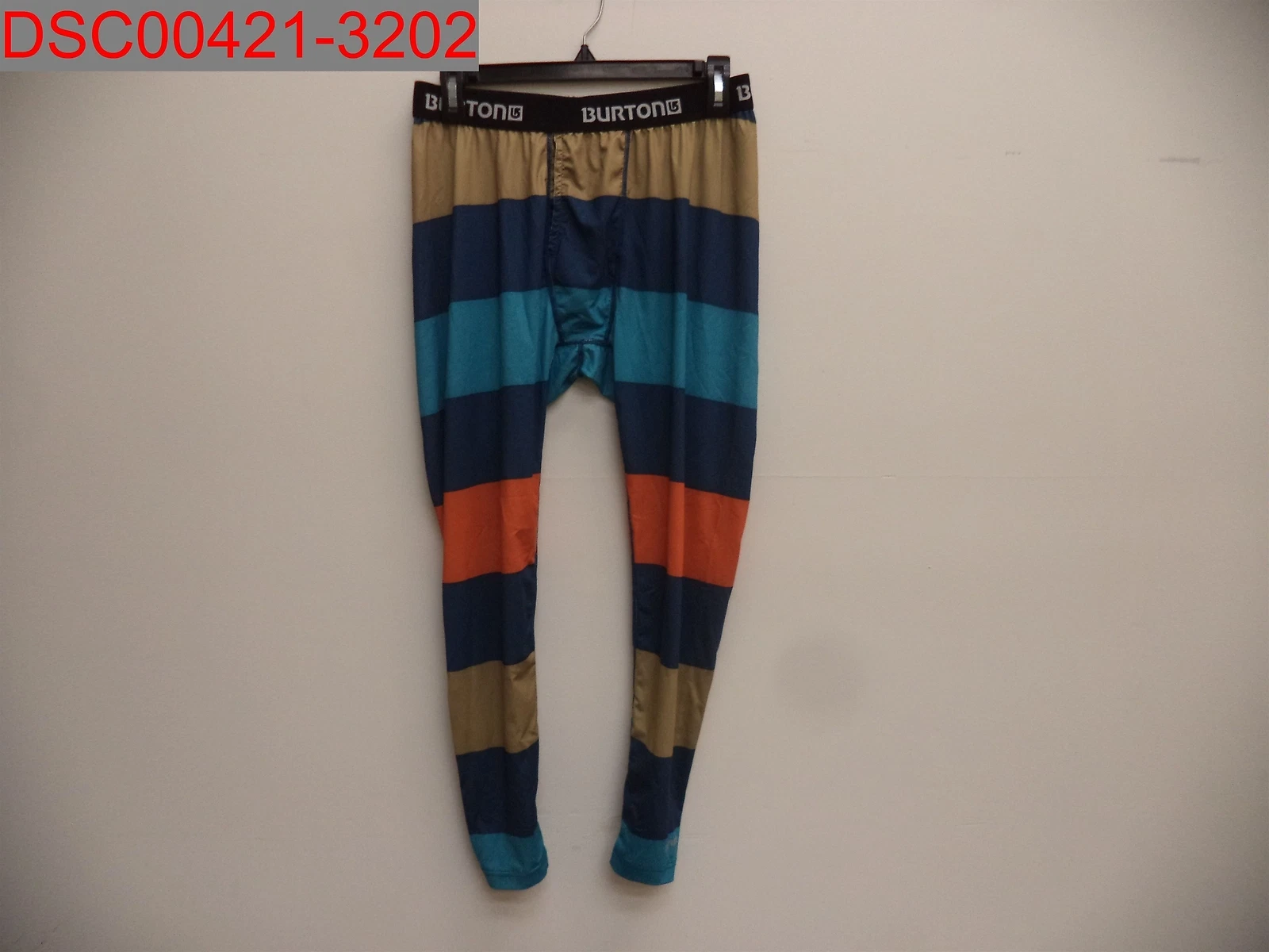 Pre-Owned - Burton Men's Multicolor Stripe DryRide Base Layer Pants, Size S