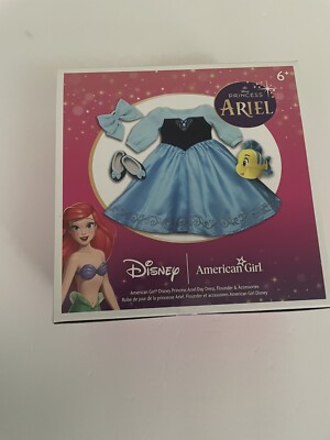 American Girl Disney Princess Ariel Day Dress, Flounder & Accessories - NIB