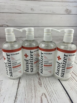Talyoni Eco+Med Advanced Hand Sanitizer Aloe Vera 70% Alcohol 16oz 4-Pack