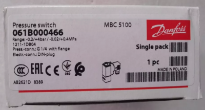 #ad New DANFOSS 061B000466 Pressure Switch $188.60