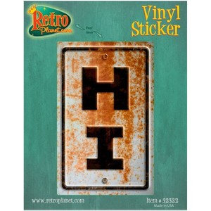 Hawaii HI State Abbreviation Rusted Freeway US Travel Vinyl Sticker 2.8 x 4.5 840450137266 | eBay