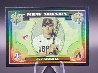 2023 Bowman Platinum Corbin Carroll New Money RC NM1 Arizona