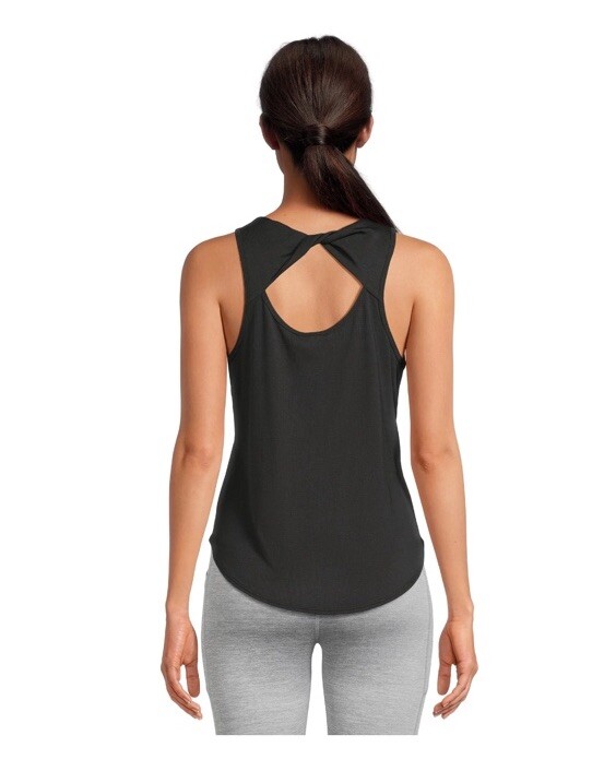 3XL (22) Size Avia Womens Black Rib Twist Tank #4679