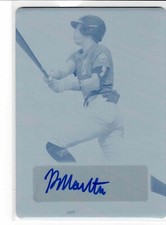 Roman Martin 2022 Leaf Perfect Game Autograph Cyan Printing Plate 1/1