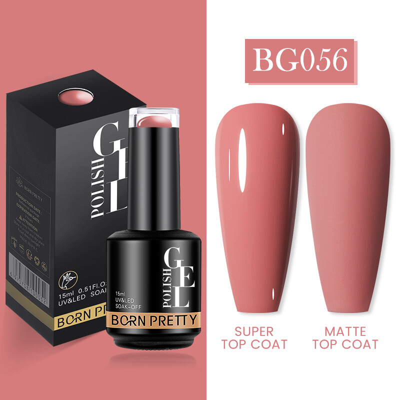 BORN PRETTY 15ml Nail Gel Polish Nude Pink Jelly Gel Glitter Soak Off Gel Nail - Zdjęcie 80 z 152