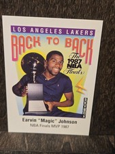Magic Johnson / James Worthy - 1991-92 Skybox #v - Back to Back NBA Finals MVP B