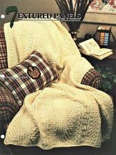 Textured Panels  Annie's Attic Crochet Afghan Pattern Leaflet