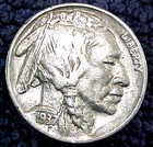 1937-S BUFFALO NICKEL.........MIN. BID .01 & NO RESERVE!
