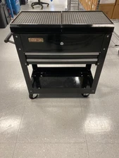 Ironton 2-Drawer Tool Cart, 30-1/2in.L x 14-1/2in.W x 33in.H, 350-Lb. Capacity