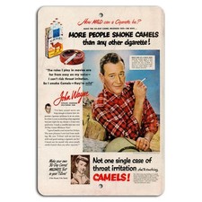 Vintage Camel Sign BanginPrints Aluminum Metal Retro 1950s Advertising