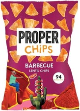 PROPER Barbecue Lentil Chips, Vegan, Gluten Free 85 g (Pack of 1),