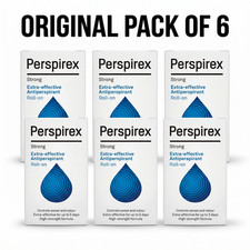 Perspirex Strong Antiperspirant Roll On 20ml Pack of 6 Extra Effective 3-5 Days