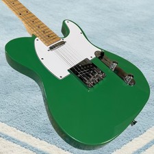 Tele Electric Guitar Mahogany Body Green Color Maple Fretboard