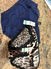 Natori 2 Pair Panties Indigo And Leopard 153034 152058. Nwt Sz Large