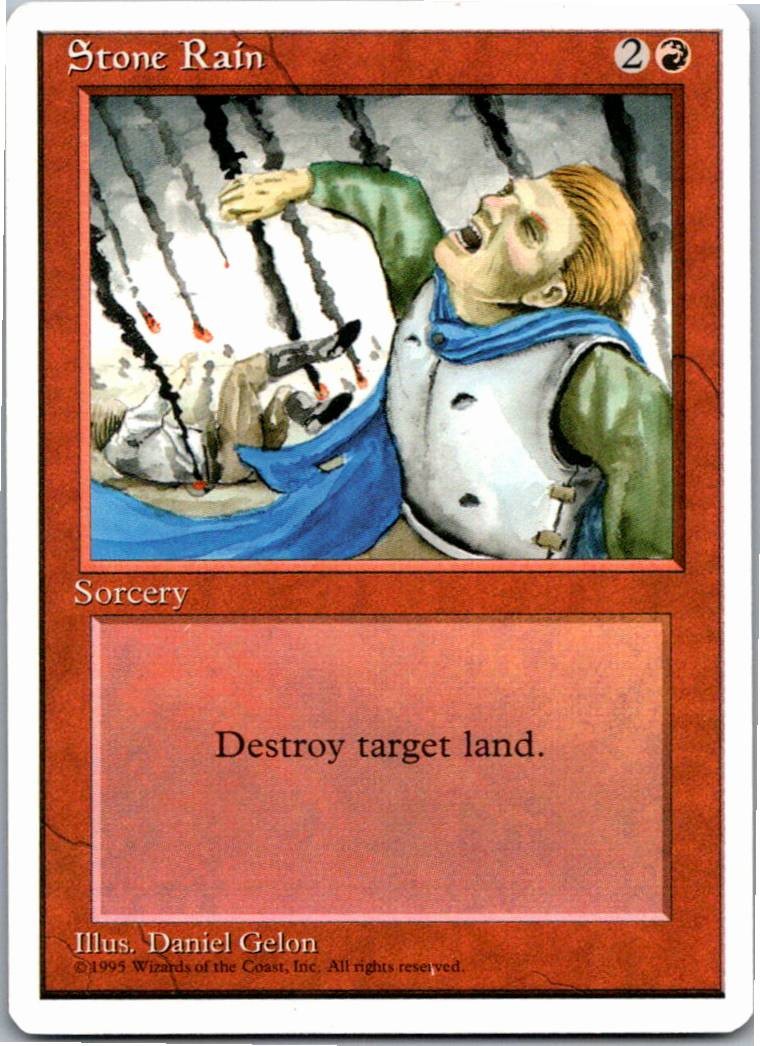 Stone Rain - C - MTG: Fourth Edition (4ED - ) 1995 [LP]