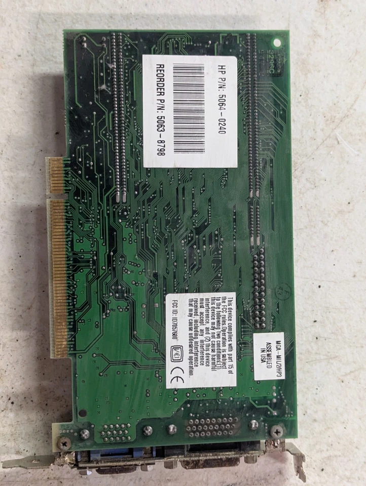 Matrox Millennium MGA-2064W PCI Video Card w/ Kingston Memory Module Vintage - Image 4 of 4