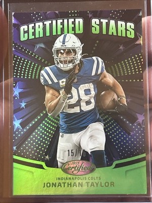 2025 Certified Football Jonathan Taylor Certified Stars #CST-JTR 15/15