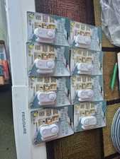 8ct Wireless Door Chime & Home Security Alarm 20975 Peel &Stick Battery Install 