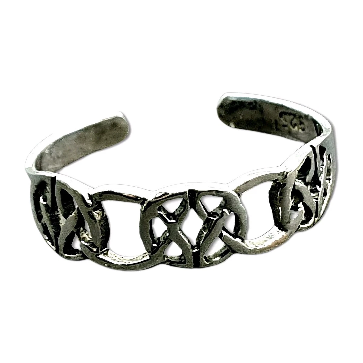 Bague Or Jaune 14 Carats Style Celtique Réglable - Pour Orteil Ou Doigt - Neuf Sur Mesure