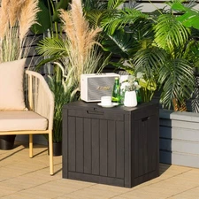 NNECW 118L Deck Box for Patio Tools-Black