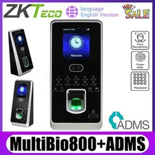 ZKTeco Multibio800 TCP/IP ADMS Face Fingerprint Time Attendance Access Control
