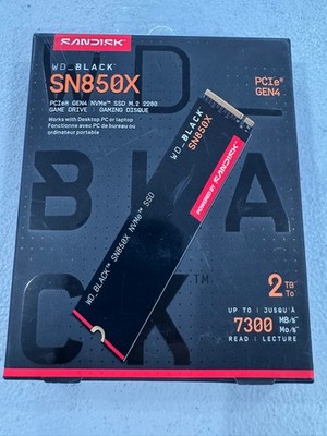 NEW Sandisk WD_BLACK 2TB SN850X NVMe PC Internal SSD 2Tb Western Digital