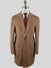 Kiton Beige Vicuna Perù Overcoat KCX43 Man