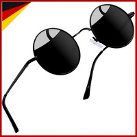 Sonnenbrille Polarisierte Retro Steampunk UV400 Metallrahmen Herren Damen