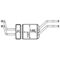 Mahle WäRmetauscher Heizung FüR Ford Transit / Tourneo 01.2000-08.2014 4041957