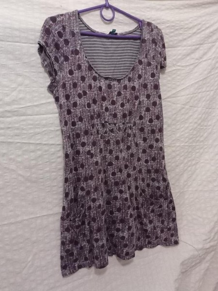 Women White Stuff Dress Grey Knit 40
