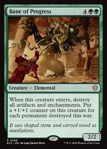Bane of Progress 99 NM Lorwyn Eclipsed Commander MTG
