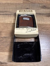 VINTAGE RONSON ALLIGATOR SKIN CLAD FUEL CIGAR...