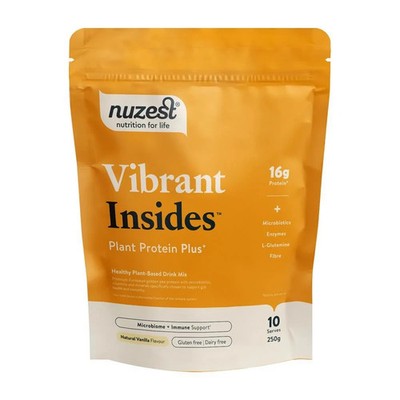 Nuzest Protein Plus Vibrant Insides Vanilla 300g (BBE 02.04.26) (beschädigt)