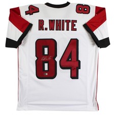 Roddy White Authentic Signed White Pro Style Jersey Autographed BAS Witnessed