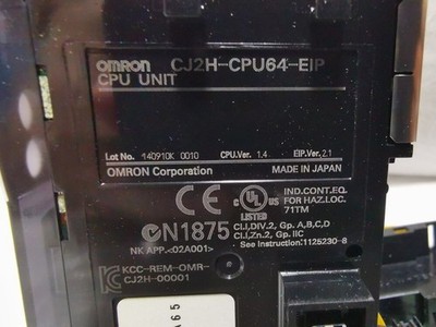 OMRON CPU Einheit CJ2H-CPU64-EIP EtherNet / IP Modul unbenutzt aus Japan