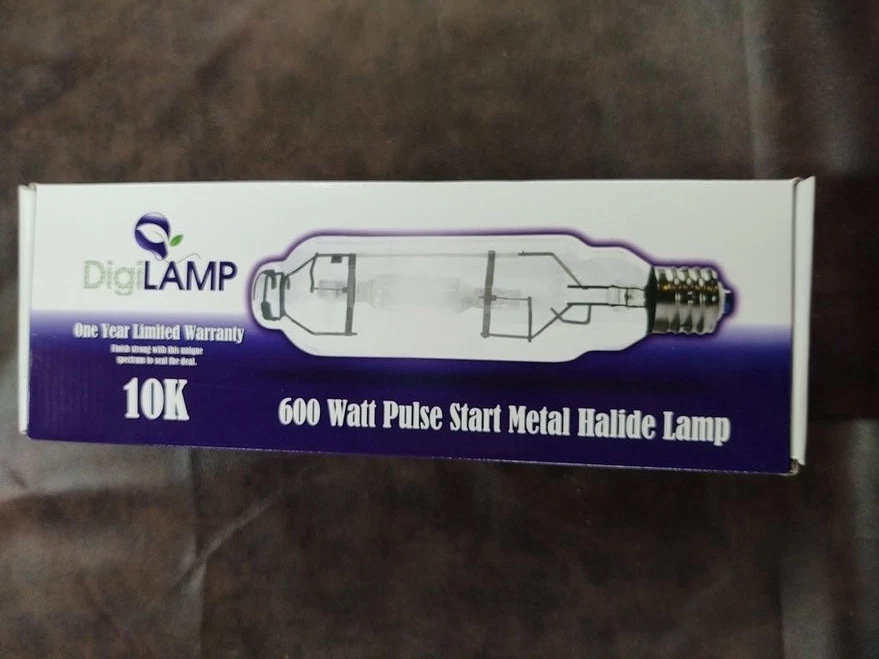 DigiLamp – 600 Watt Pulse Start Metal Halide 10K Lamp DP-MPS600/10K NEW IN BOX - Image 4 of 4