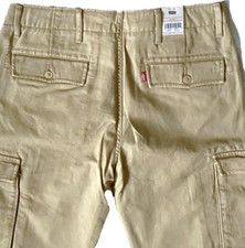 Levi  s Men's Ace Cargo 0079 Relaxed Fit 32x30 British Khaki Non-Stretch NWT 70