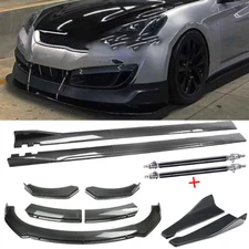 Carbon Fiber Front Bumper Lip Rear Splitter Spoiler Body Kits For Hyundai Gene