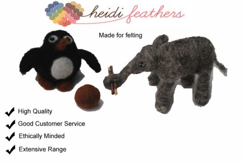 Heidifeathers® Nadelfilzset - ohne Wolle - Griff, Fingerschutznadeln - Bild 6 von 11