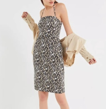 Urban Outfitters, animal print, halter dress, Size 4