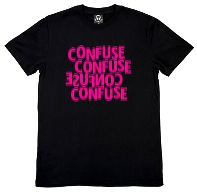 Confuse Black Pink 3D T-shirts soft 100% combed cotton Unisex XS S M L XL XXL 