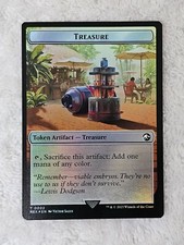 MTG Treasure Gnome Sold 2/3 Double-Sided Token Foil The Lost Caverns of Ixalan T