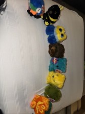 Lot Of 8 Puffkins Squawk, Buzz, Winky, Chomper, Telly, Buttercup, Albert, Jack