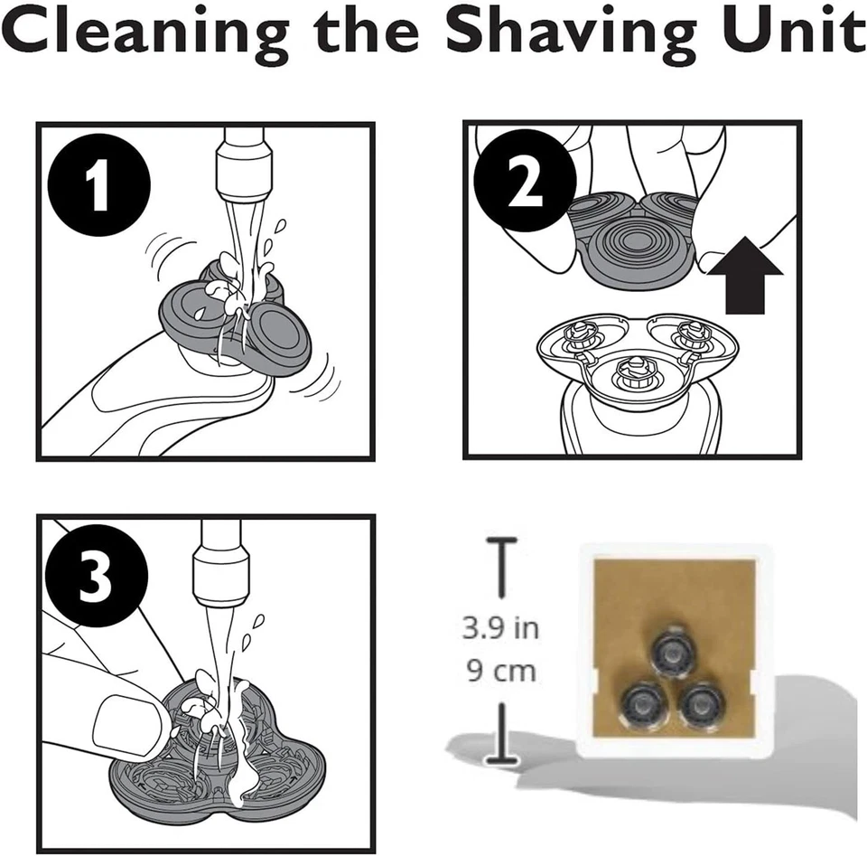 Per rasoio Philips SH90 Norelco lame di ricambio per serie 9000,3 lame - Immagine 3 di 4