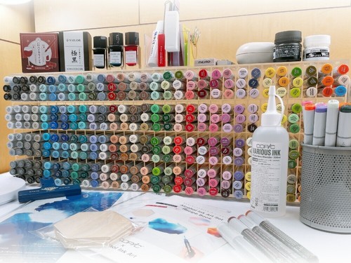 Copic Refill Ink All Colors 358 Set w/ case from JAPAN NEW - Picture 2 of 11