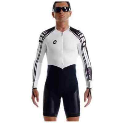 Assos Chronosuit Uno S5 weiß Langarm Skinsuit Gr. TIR XXXL NEU