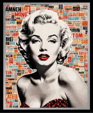 FENZOLINI -"Marilyn"- Screenprint- Signed, COA-Pop Art Orig. Edition-iFusionism 